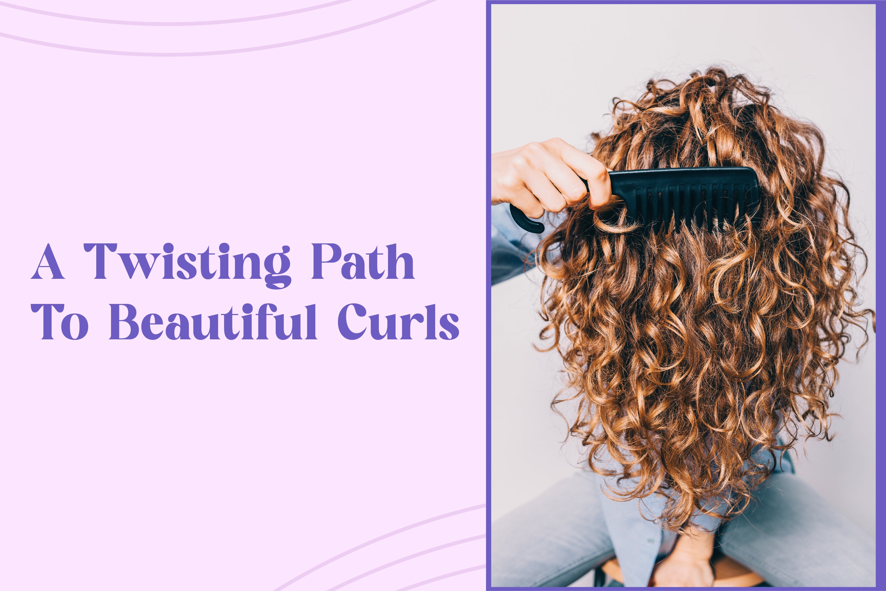Curls can come in many different shapes. This spiral curly hair
