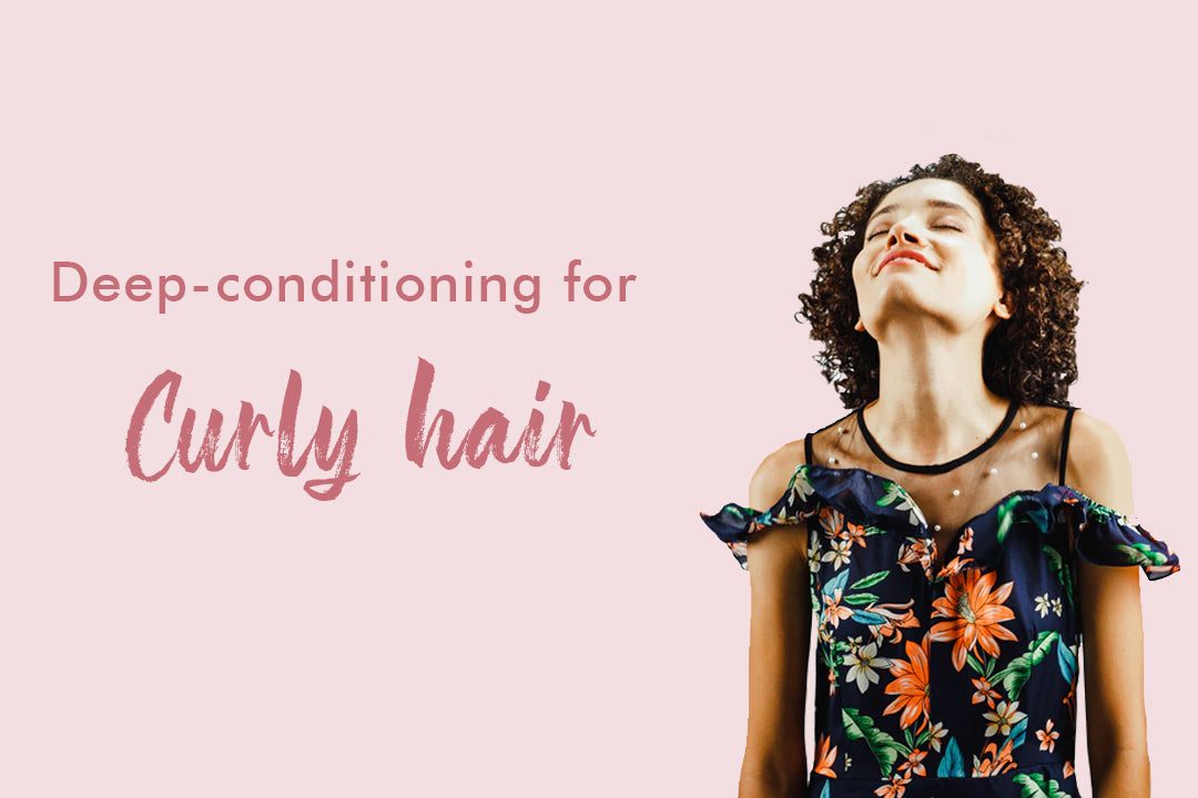 Deep conditioning for curly hair